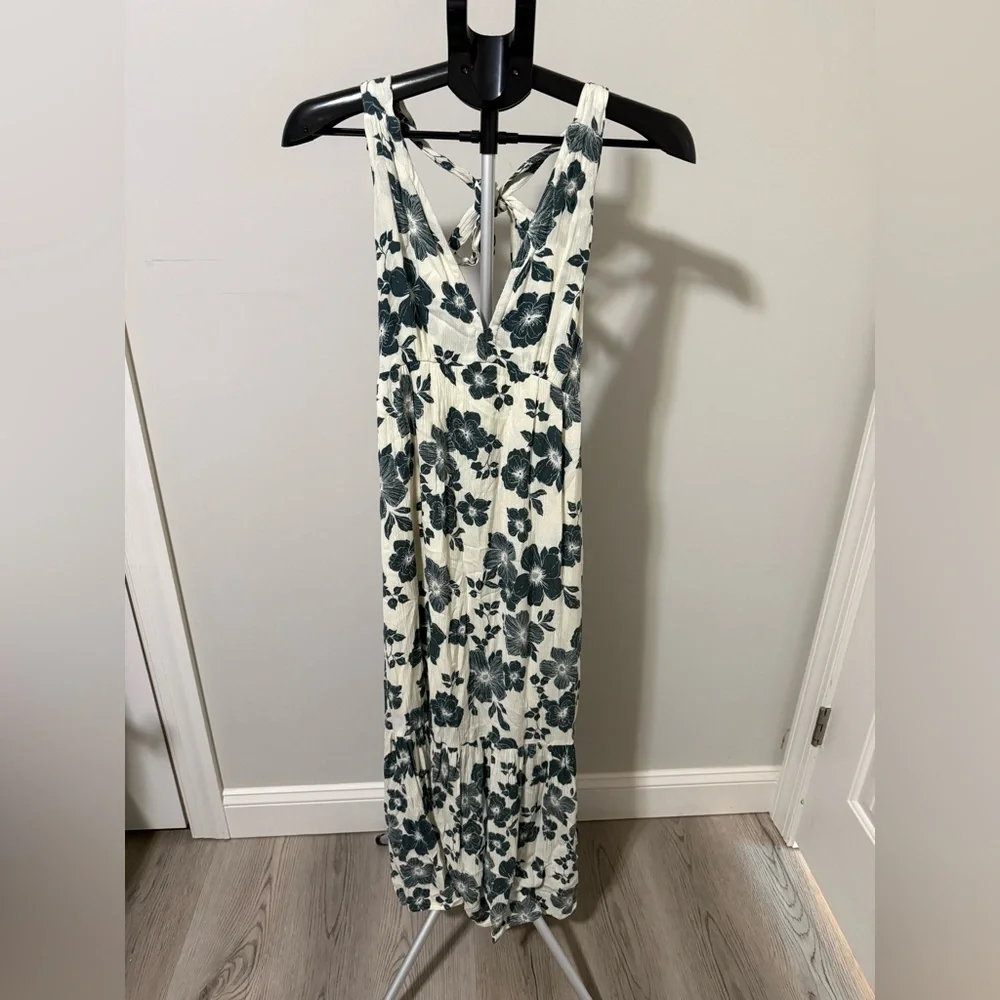 Abercrombie & Fitch Floral Maxi Dress XS Halter Boho Summer